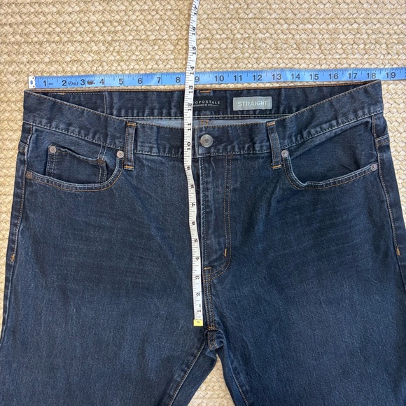 Aéropostale Men’s Straight Leg Jeans Dark Wash Size 38x30 - Picture 12 of 15